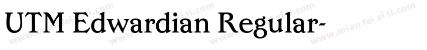 UTM Edwardian Regular字体转换